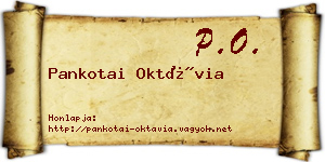 Pankotai Oktávia névjegykártya